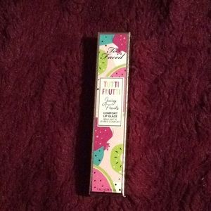 Too Faced fruity tutti Ruby Ripe lip glaze